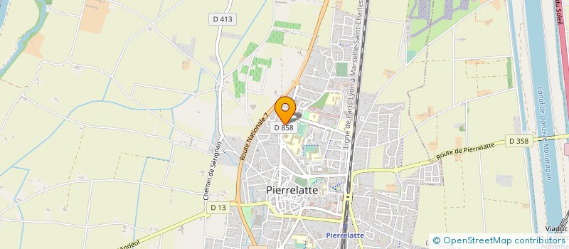 localisation de l'entreprise LA SAUCE à PIERRELATTE