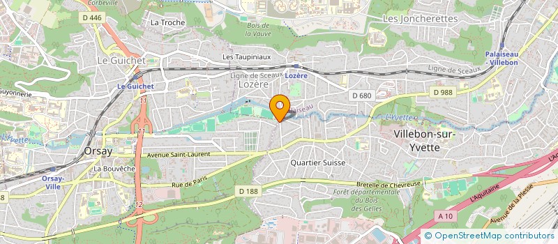 localisation de l'entreprise LA SAUCE à ORSAY