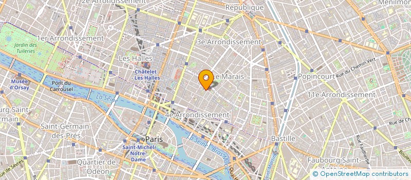 localisation de l'entreprise LA SAUCIERE  PARIS