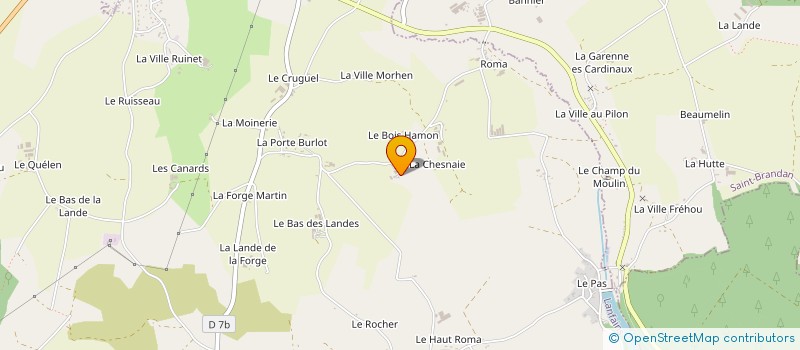 localisation de l'entreprise LA SAUDRAIE  LANFAINS