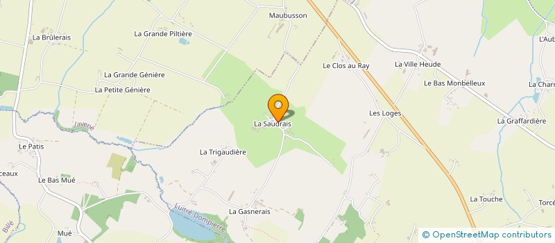 localisation de l'entreprise LA SAUDRAIS  LUITRE-DOMPIERRE
