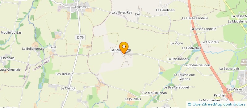 localisation de l'entreprise LA SAUDRAIS  LA BAUSSAINE