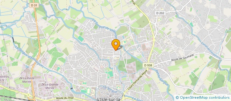 localisation de l'entreprise LA SAUGE  L'ISLE-SUR-LA-SORGUE