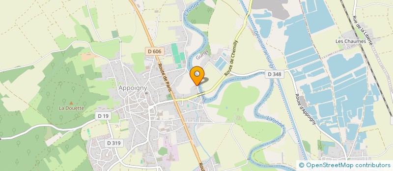 localisation de l'entreprise LA SAULAIE  APPOIGNY