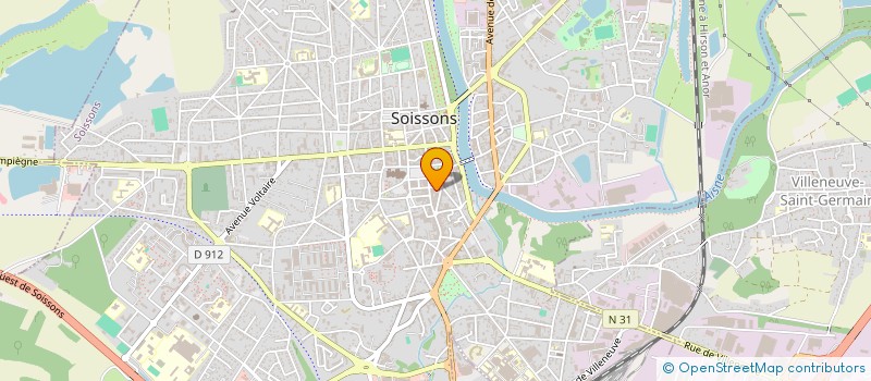 localisation de l'entreprise LA SAULAIE DE CHASSE à SOISSONS