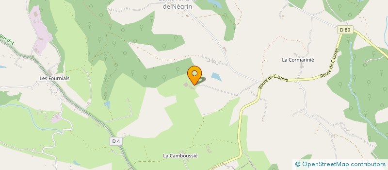 localisation de l'entreprise LA SAULARIE  MONTREDON-LABESSONNIE