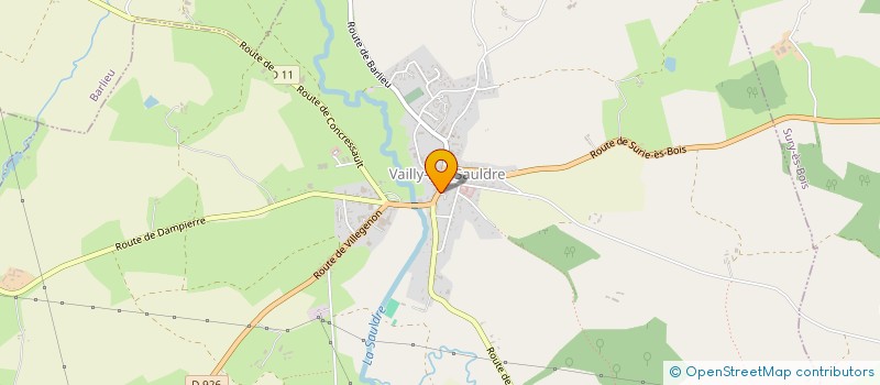 localisation de l'entreprise LA SAULDRE  VAILLY-SUR-SAULDRE
