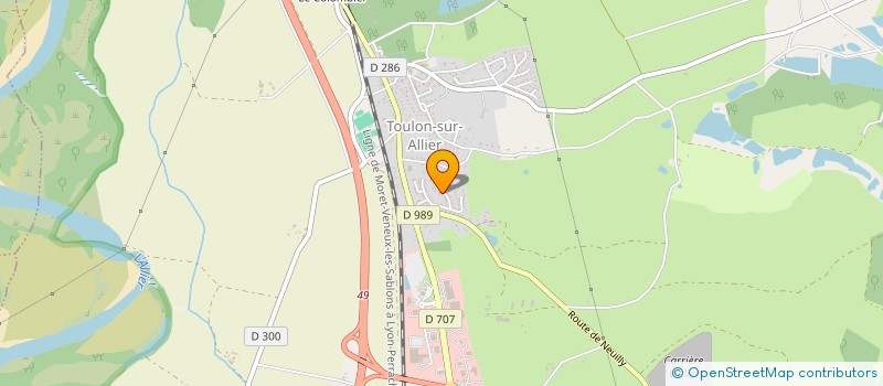 localisation de l'entreprise LA SAULEE à YZEURE