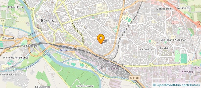 localisation de l'entreprise LA SAULIRE  BEZIERS