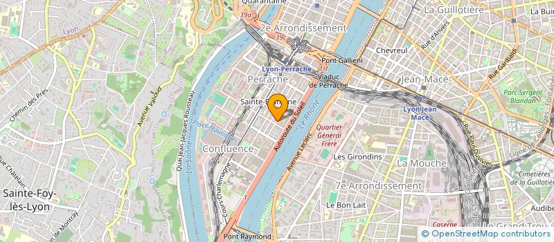 localisation de l'entreprise LA SAULIRE  LA TOUR-DE-SALVAGNY