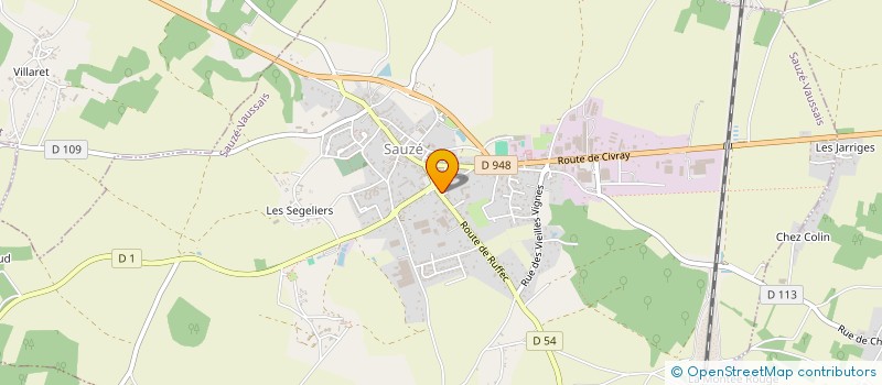 localisation de l'entreprise LA SAULNIERE  SAUZE-VAUSSAIS