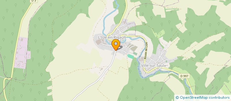 localisation de l'entreprise LA SAUMONEE  L'ISLE-EN-RIGAULT