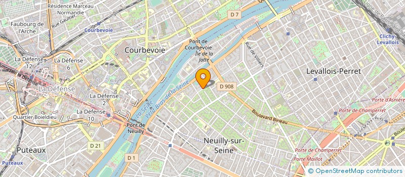 localisation de l'entreprise LA SAUSSAYE à NEUILLY-SUR-SEINE