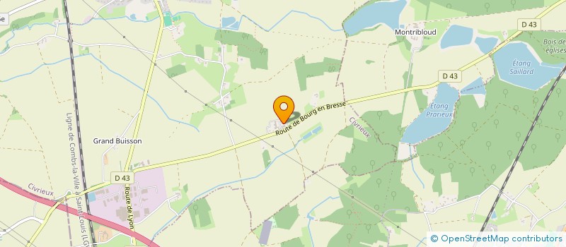 localisation de l'entreprise LA SAUTELIERE à DOMPIERRE-SUR-VEYLE