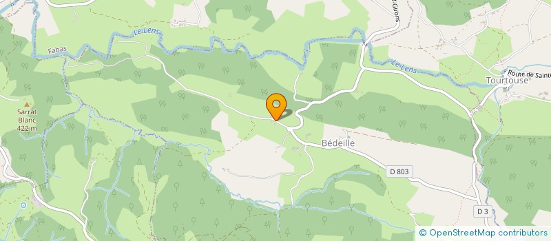 localisation de l'entreprise LA SAUVAGE à BEDEILLE