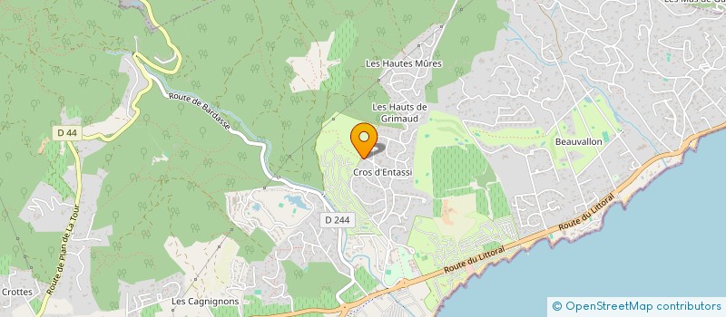 localisation de l'entreprise LA SAUVAGEONNE à GRIMAUD
