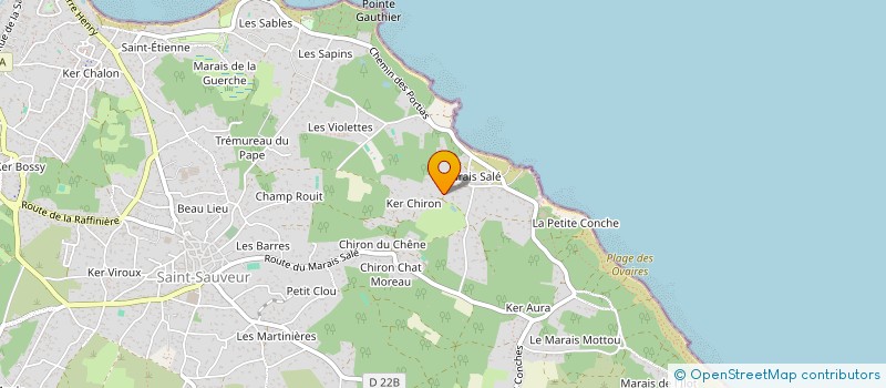 localisation de l'entreprise LA SAUVAGERE à L'ILE-D'YEU