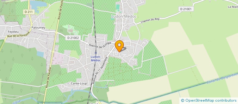 localisation de l'entreprise LA SAUVAGERIE  LUDON-MEDOC