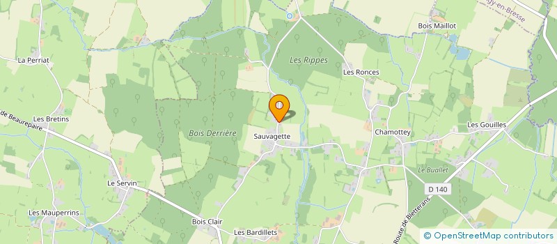 localisation de l'entreprise LA SAUVAGETTE  SAILLENARD