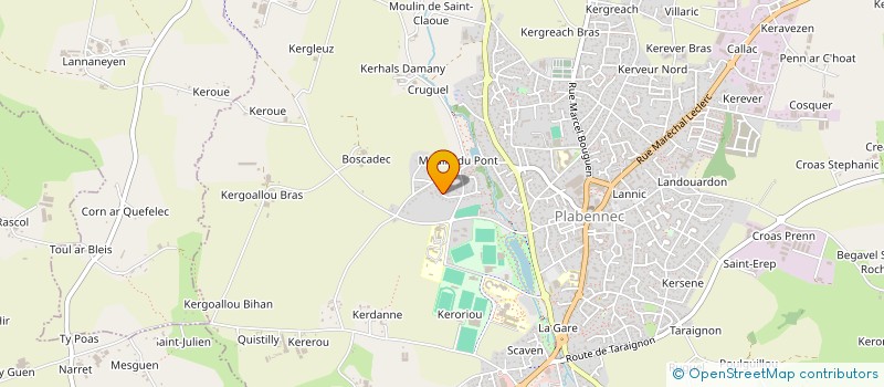 localisation de l'entreprise LA SAUVAGINE  PLABENNEC