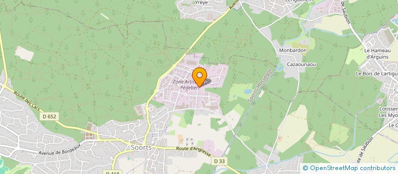 localisation de l'entreprise LA SAUVAGINE à SOORTS-HOSSEGOR