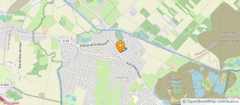 localisation de l'entreprise LA SAUVAGINE LALLINOISE à LALLAING