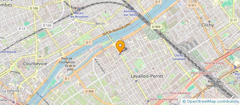 localisation de l'entreprise LA SAUVEGARDE  LEVALLOIS-PERRET
