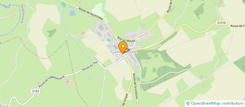 localisation de l'entreprise LA SAUVEGARDE DE L'EGLISE SAINT JEAN-BAPTISTE DES NOYERS-GAILLEFONTAINE  GAILLEFONTAINE