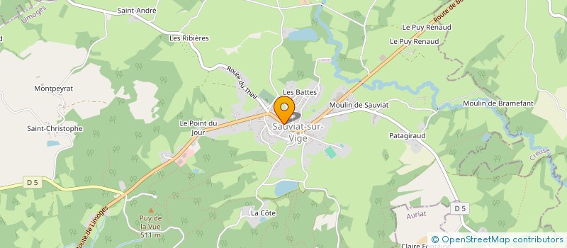 localisation de l'entreprise LA SAUVIGEOISE  SAUVIAT-SUR-VIGE