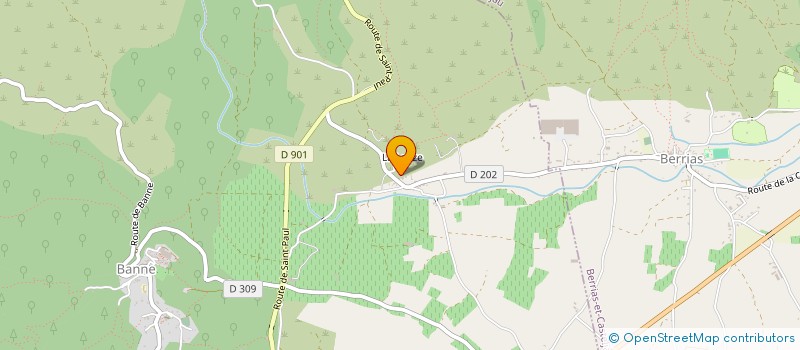 localisation de l'entreprise LA SAUZEDE  BANNE