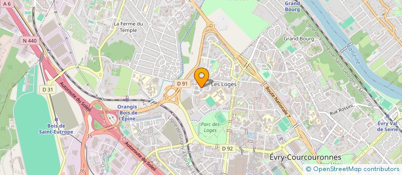 localisation de l'entreprise LA SAVANE à EVRY-COURCOURONNES