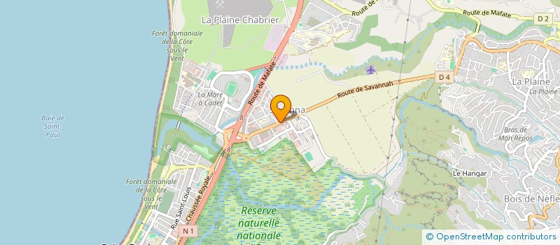 localisation de l'entreprise LA SAVANE à SAINT-PAUL