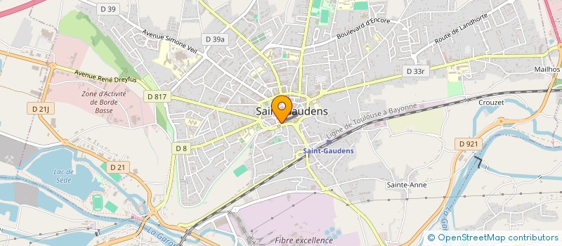 localisation de l'entreprise LA SAVATE DU COMMINGES  SAINT-GAUDENS