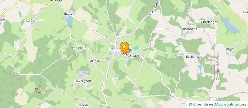 localisation de l'entreprise LA SAVATE ROCHOISE  ROCHES