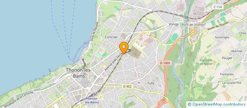 localisation de l'entreprise LA SAVOIE SAVOYARDE à THONON-LES-BAINS