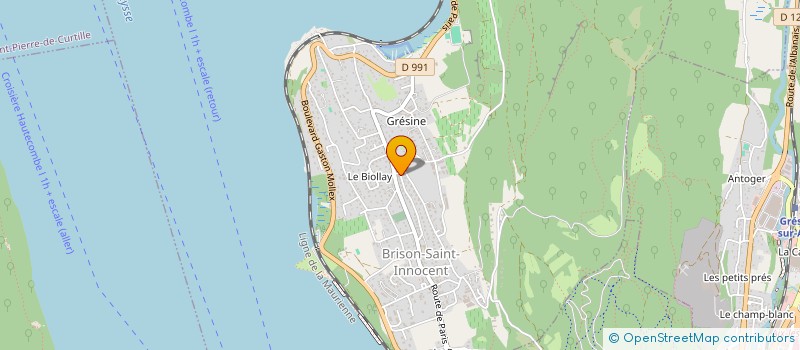 localisation de l'entreprise LA SAVOISIENNE DE PRODUCTION ELECTRIQUE AUTONOME à PUGNY-CHATENOD