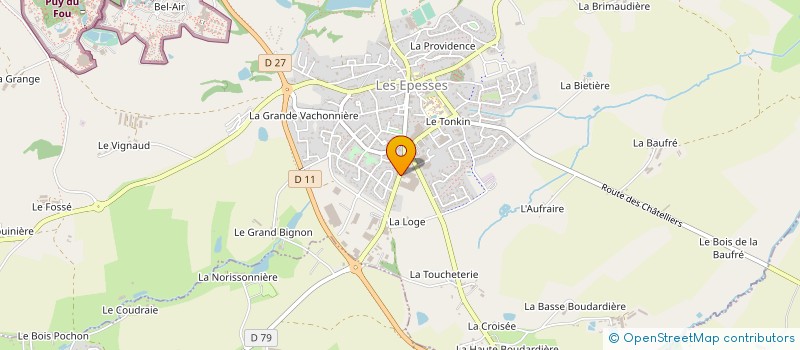 localisation de l'entreprise LA SAVONNERIE DES COLLINES  SAINT-MARS-LA-REORTHE