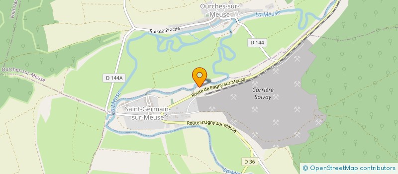 localisation de l'entreprise LA SAVONNIERE DU MOULIN à SAINT-GERMAIN-SUR-MEUSE