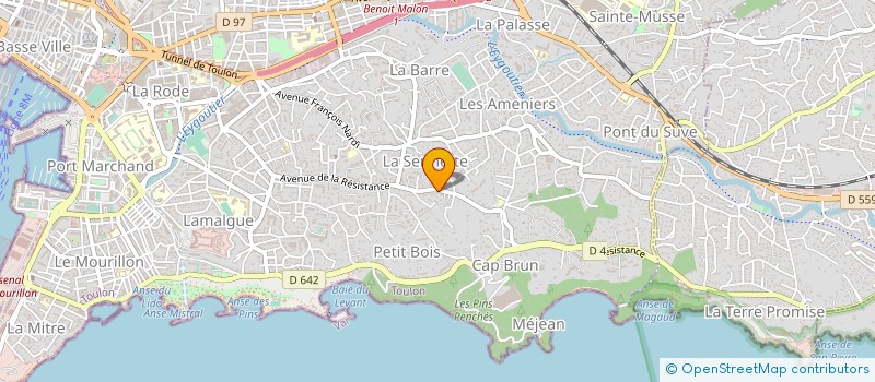 localisation de l'entreprise LA SAVOUREUSE à TOULON