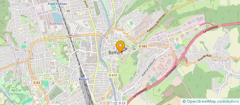 localisation de l'entreprise LA SAVOUREUSE à BELFORT