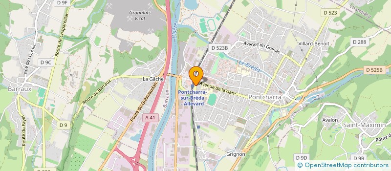 localisation de l'entreprise LA SAVOYARDE  CHAPAREILLAN