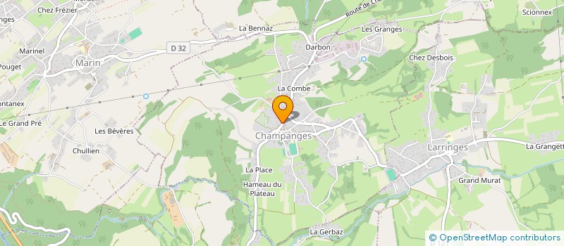 localisation de l'entreprise LA SAVOYARDE  CHAMPANGES