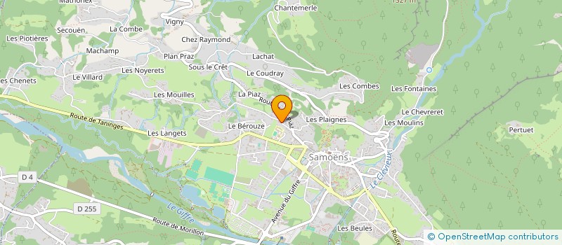 localisation de l'entreprise LA SAVOYARDE  SAMOENS