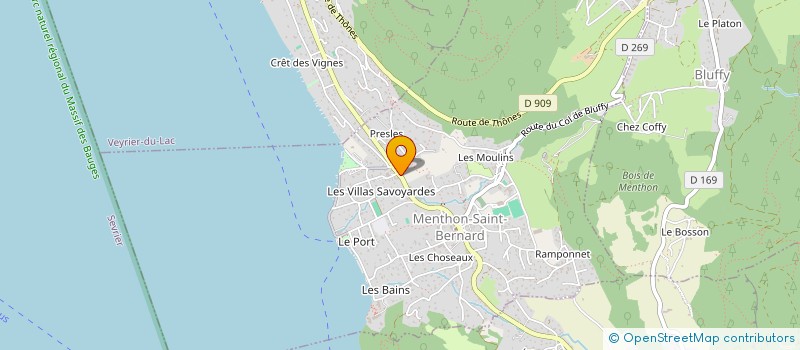 localisation de l'entreprise LA SAVOYARDE  MENTHON-SAINT-BERNARD