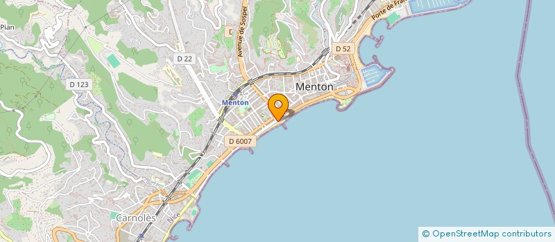 localisation de l'entreprise LA SCALA  MENTON