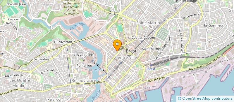 localisation de l'entreprise LA SCALA  BREST