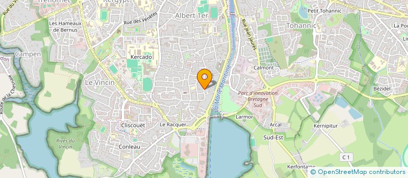 localisation de l'entreprise LA SCALA 87 à VANNES