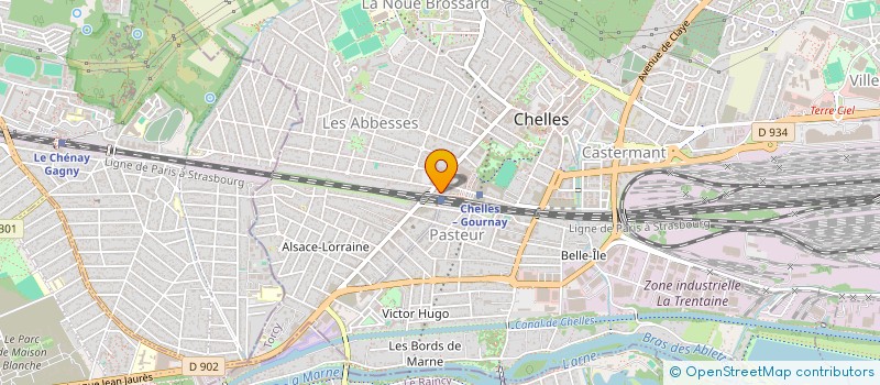 localisation de l'entreprise LA SCALA -CLEAN  CHELLES