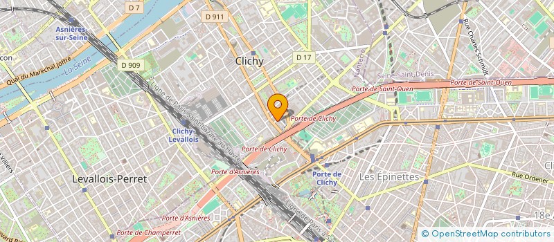 localisation de l'entreprise LA SCAMPIA à CLICHY