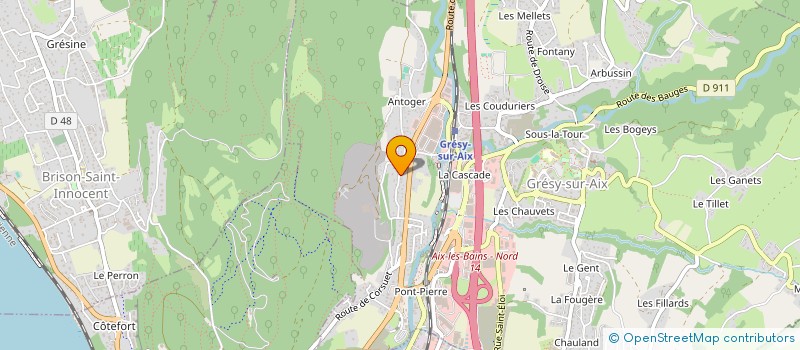 localisation de l'entreprise LA SCAMS  GRESY-SUR-AIX